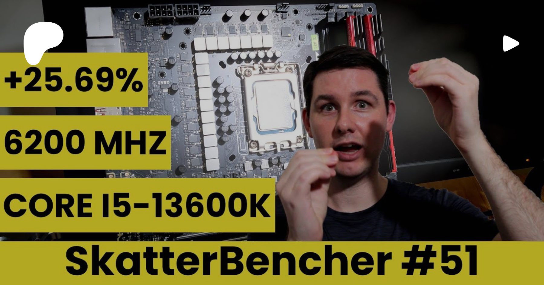 SkatterBencher #51: Intel Core i5-13600K Overclocked to 6200MHz -  SkatterBencher