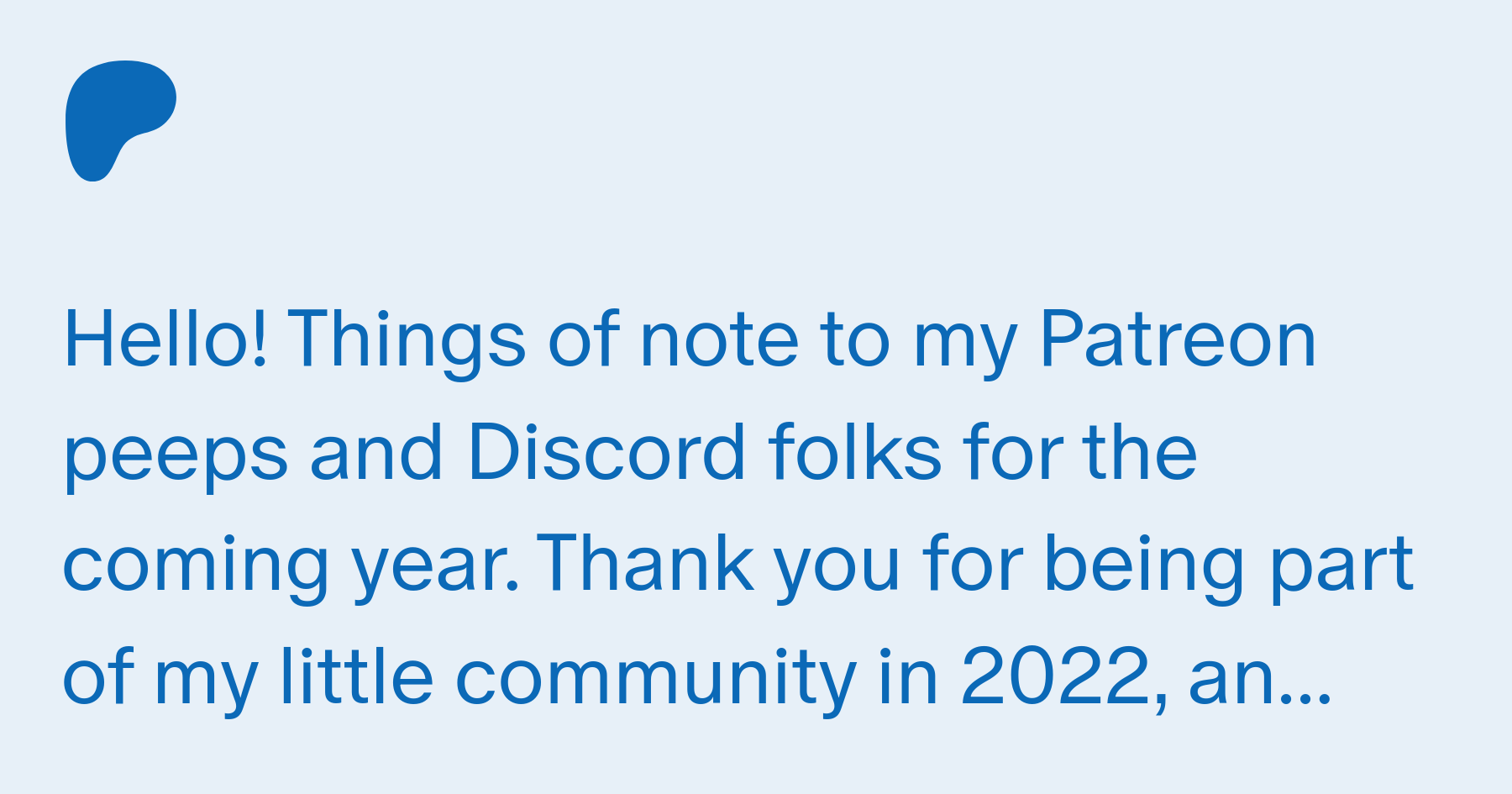 What's Coming (and Staying) in 2023 | Patreon