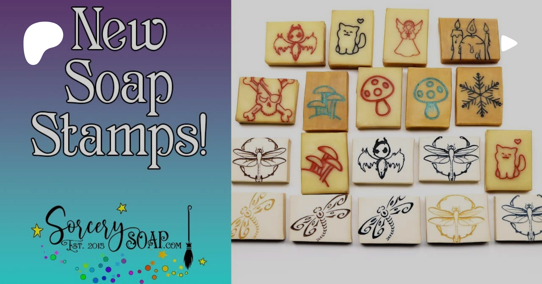 New December Soap Stamps Part 1 by Sorcery Soap™