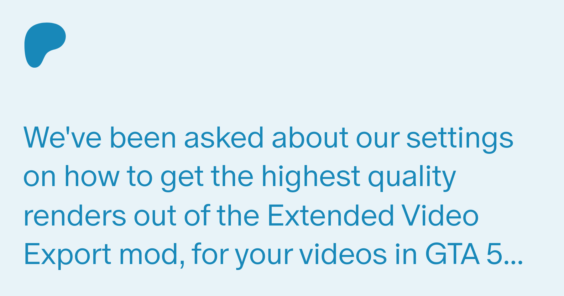 Extended Video Export 