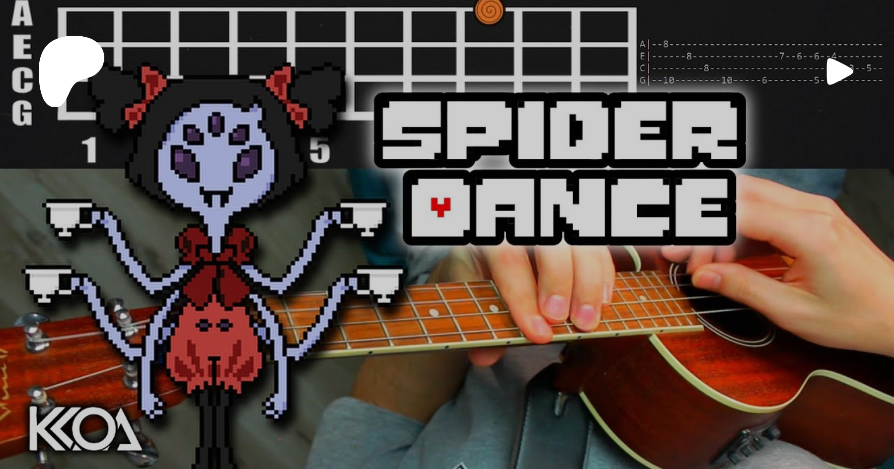 Undertale - Spider Dance Guitar Tutorial 