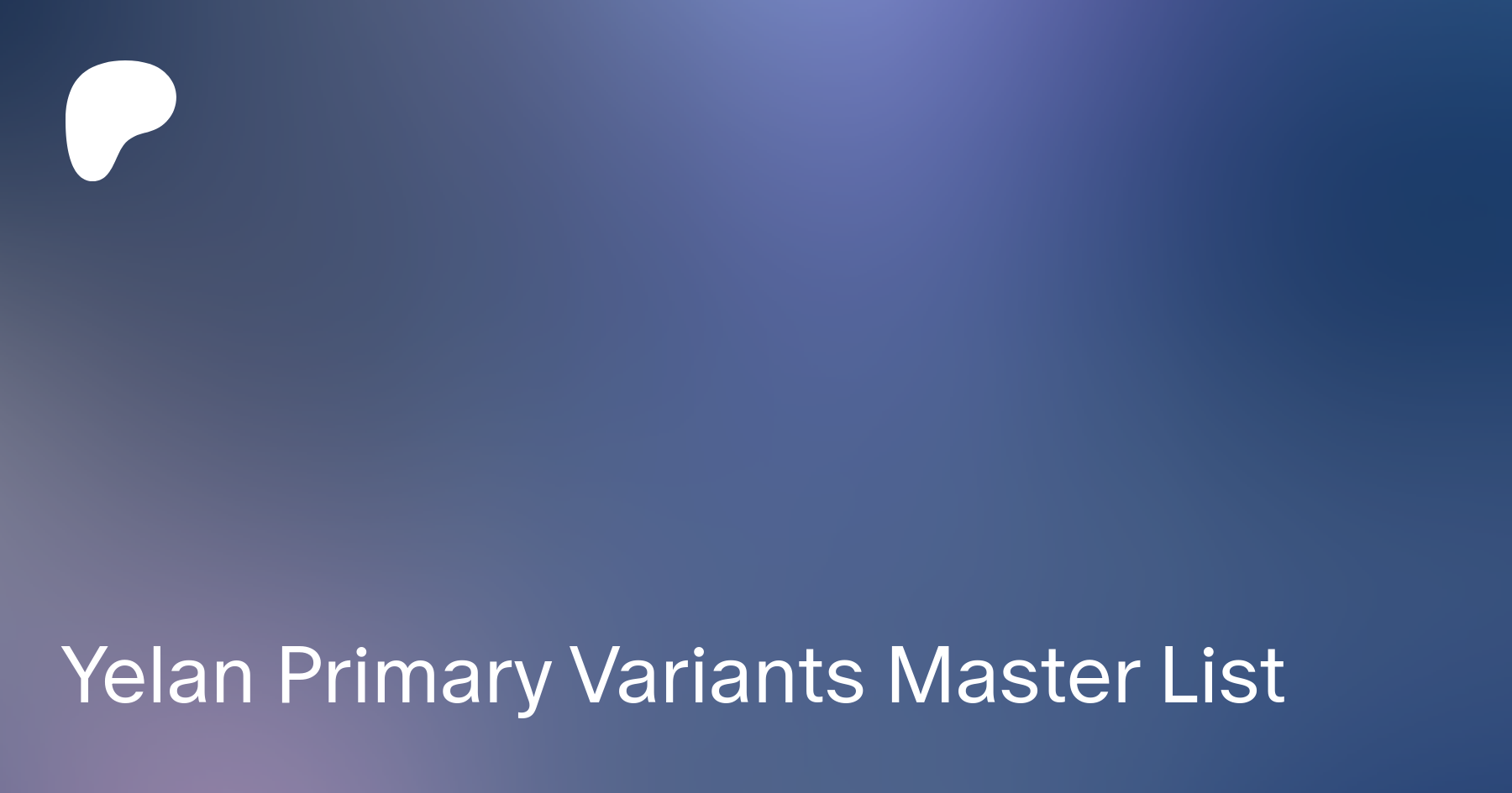 Yelan Primary Variants Master List | Patreon