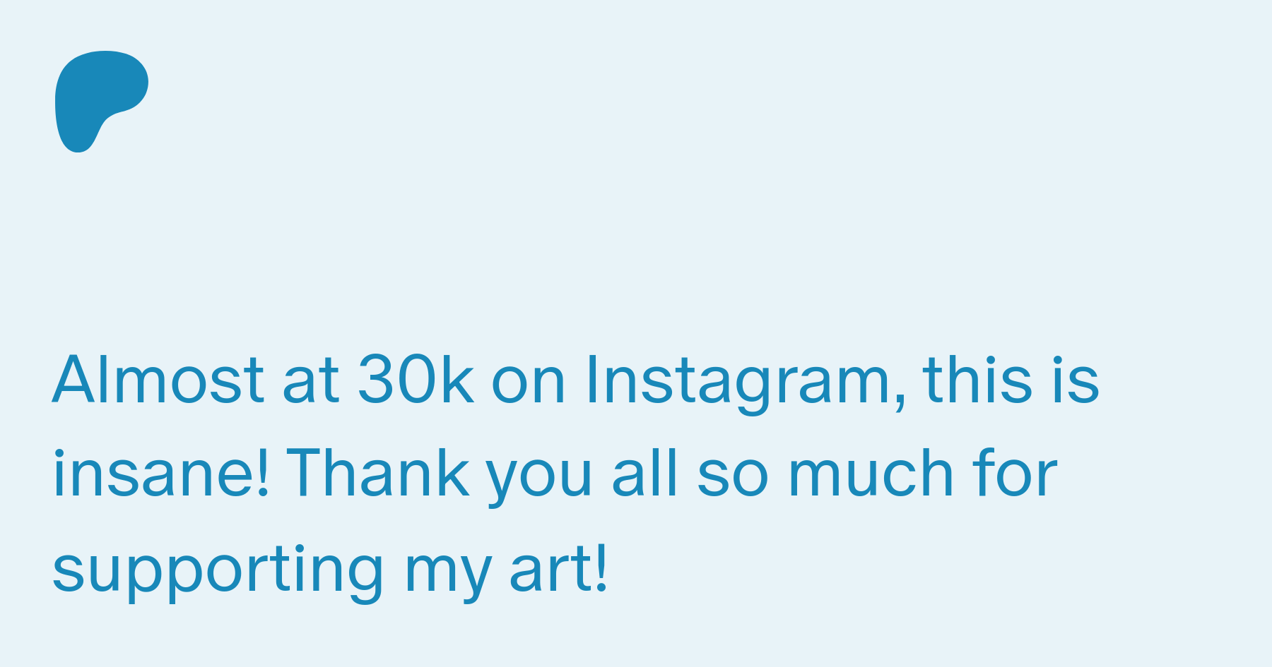 We're getting closer! :) | Patreon