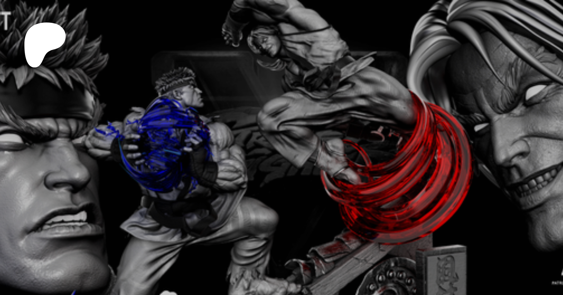 Ken and Ryu Street Fighter - STL 3D print files