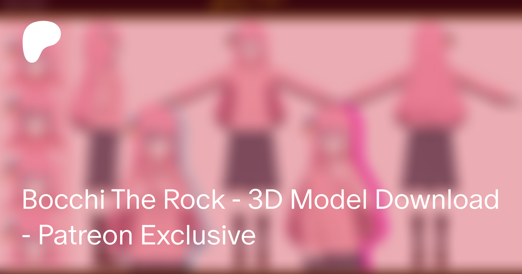 bocchi the rock - Download Free 3D model by copycatypo (@copycatypo)  [634c4da]