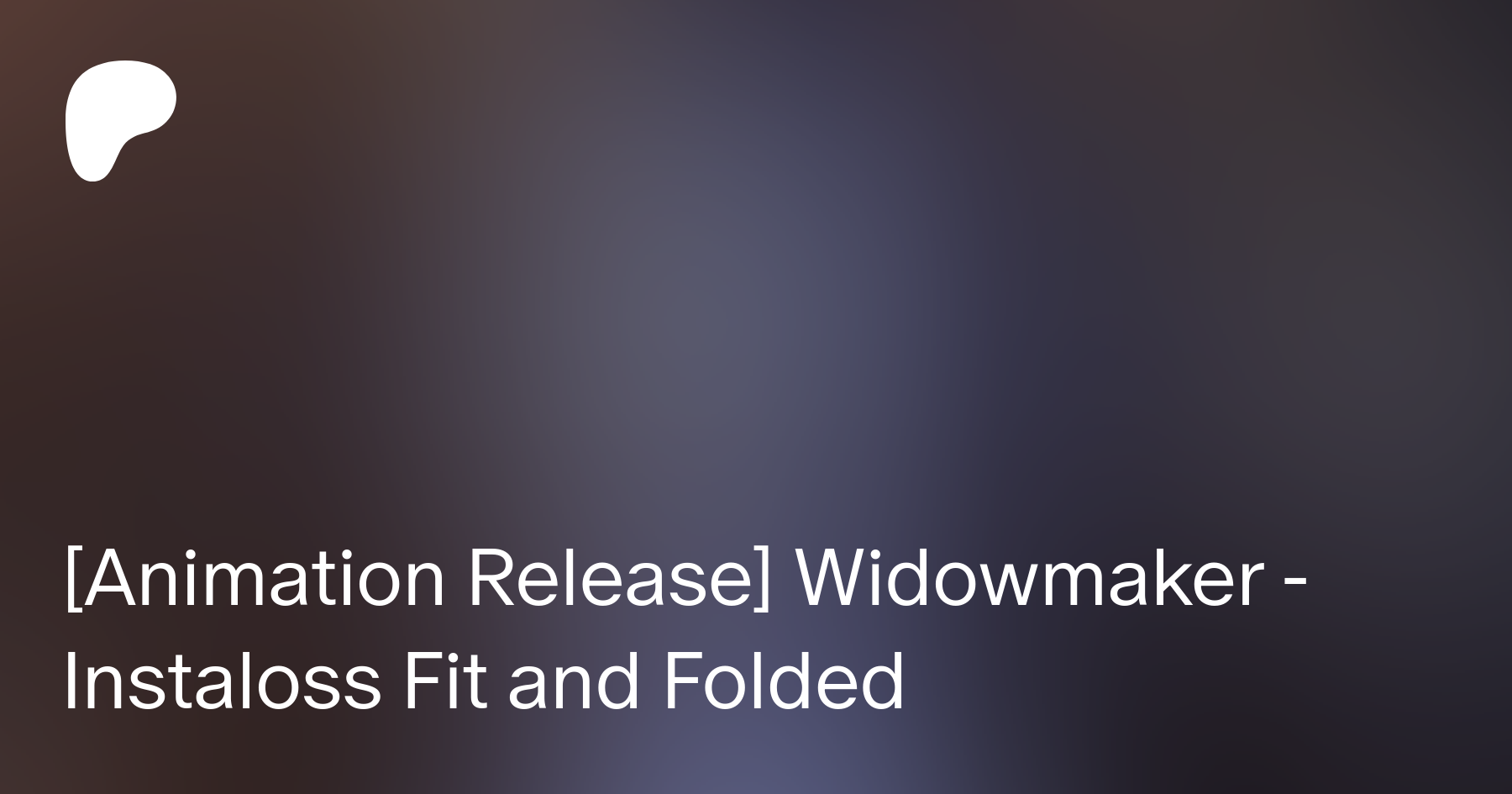 Animation Release] Widowmaker - Instaloss Fit and Folded | Patreon