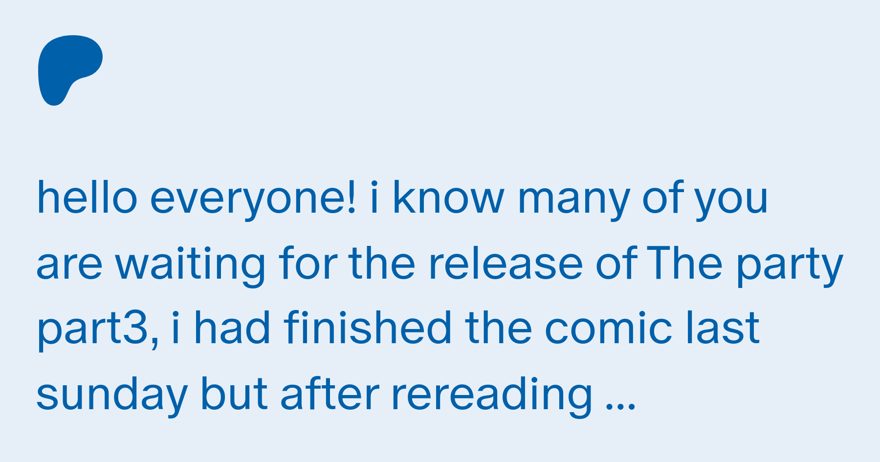 The party part3 news | Patreon