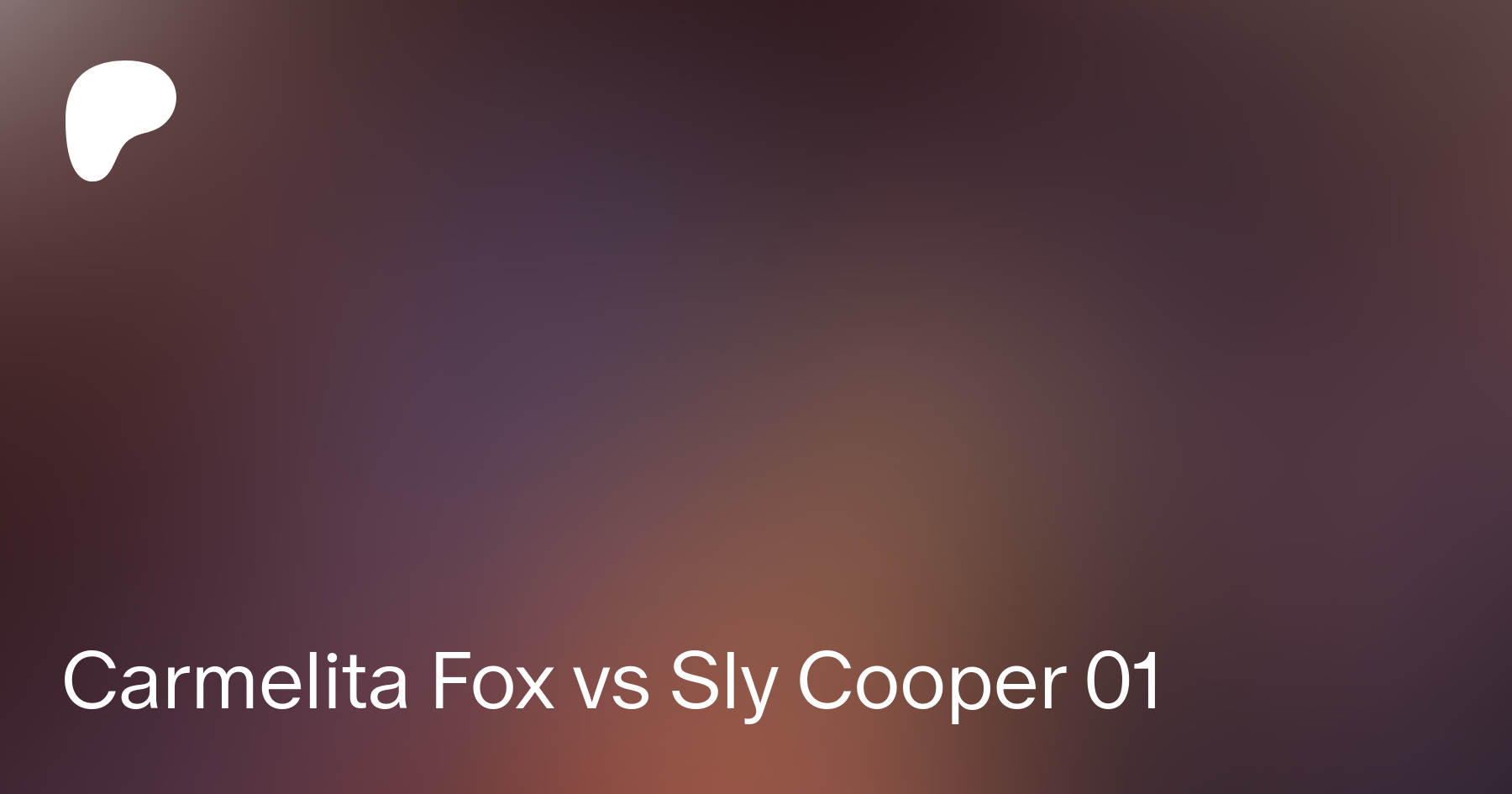 Carmelita Fox vs Sly Cooper 01 | Patreon