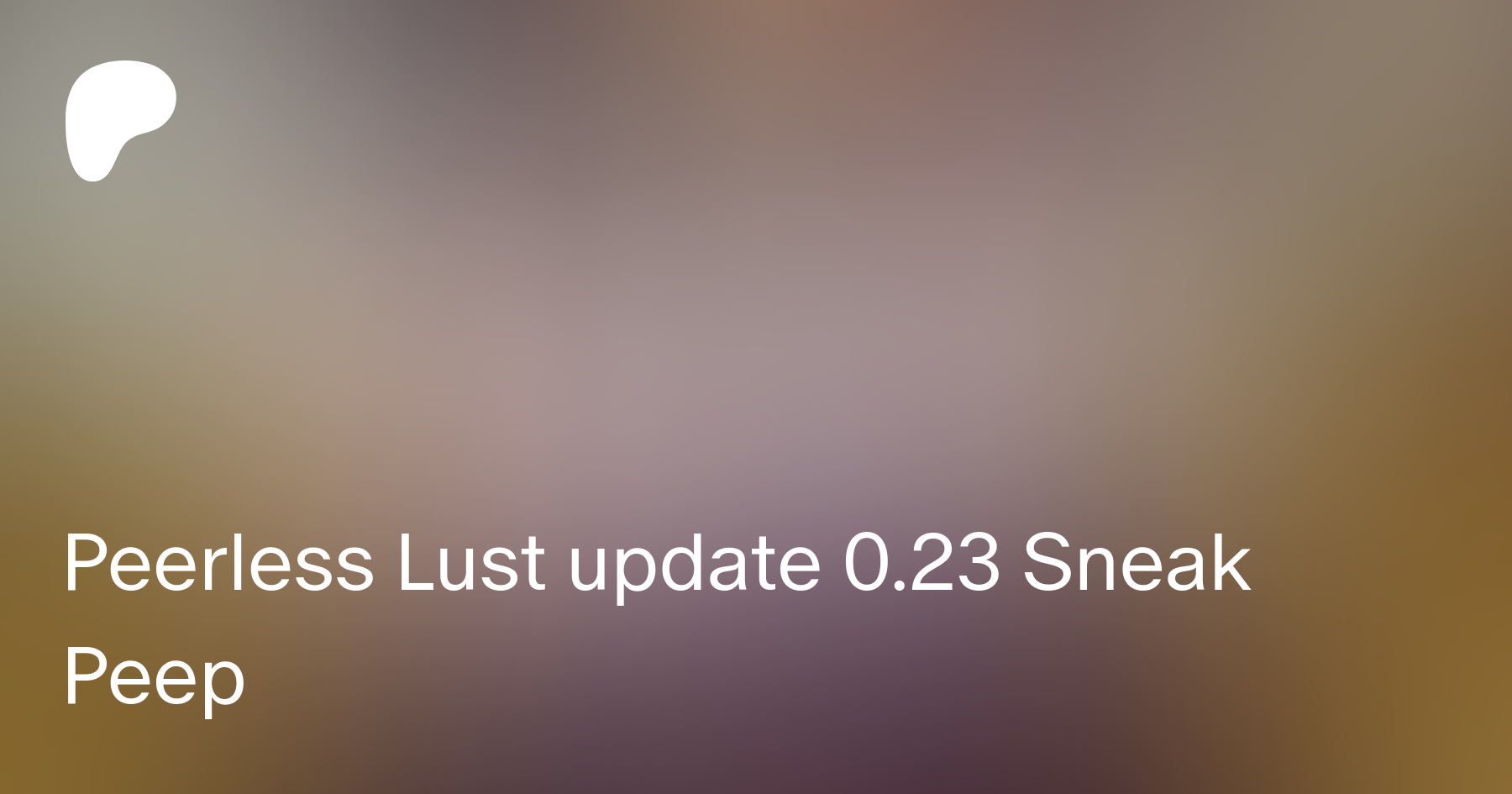 Peerless Lust update 0.23 Sneak Peep | Patreon