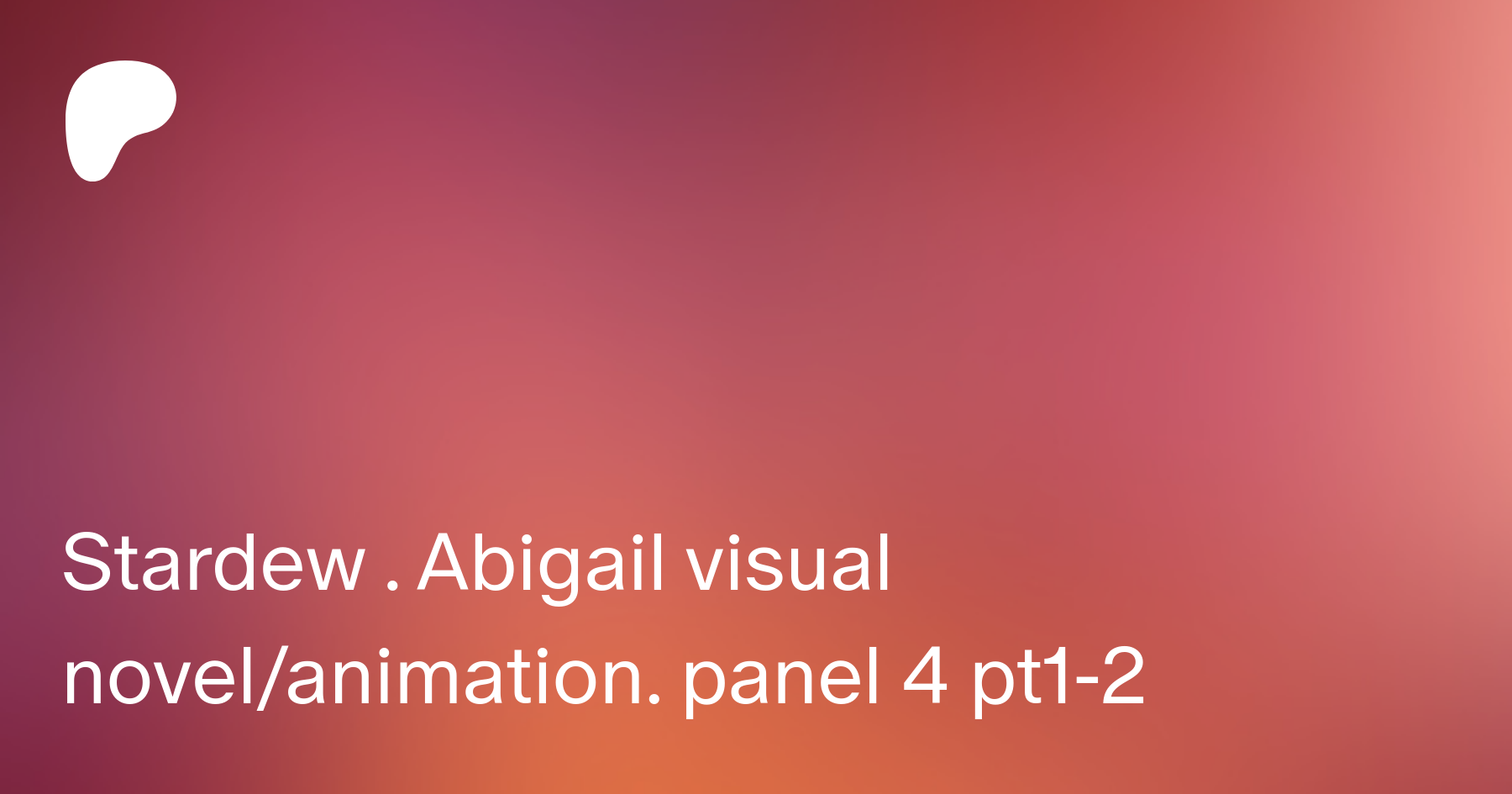 Stardew . Abigail visual novelanimation. panel 4 pt1-2 | Patreon