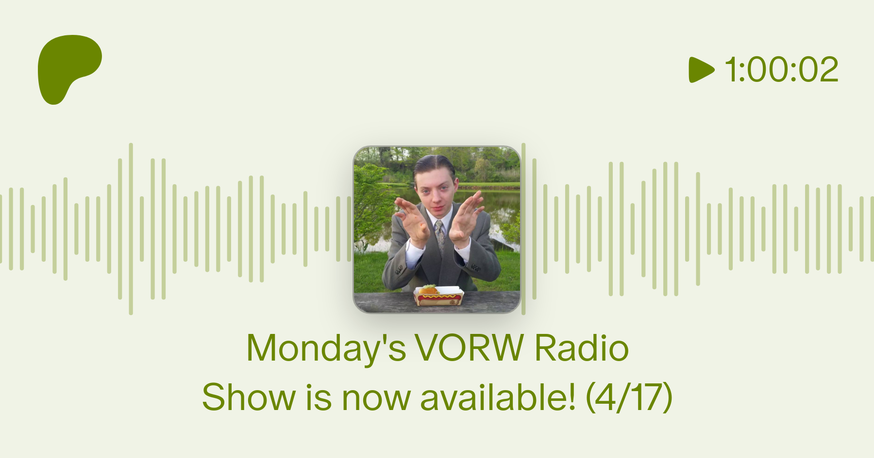 Monday's VORW Radio Show is now available! (4/17) | TheReportOfTheWeek sur  Patreon
