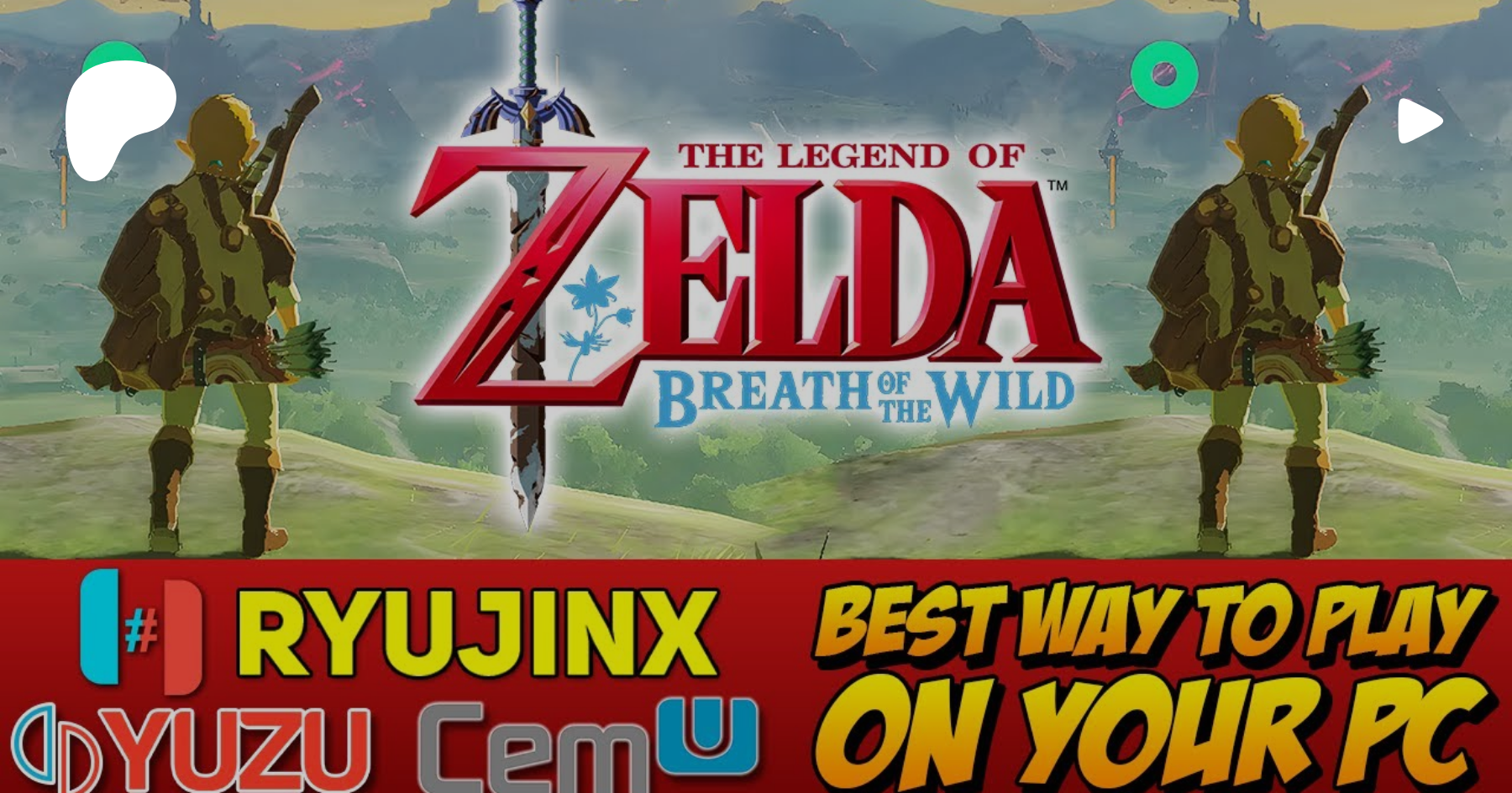 RYUJINX Vs CEMU Vs YUZU - Best emulator to play ZELDA BREATH OF THE WILD in  PC? Perf. Test