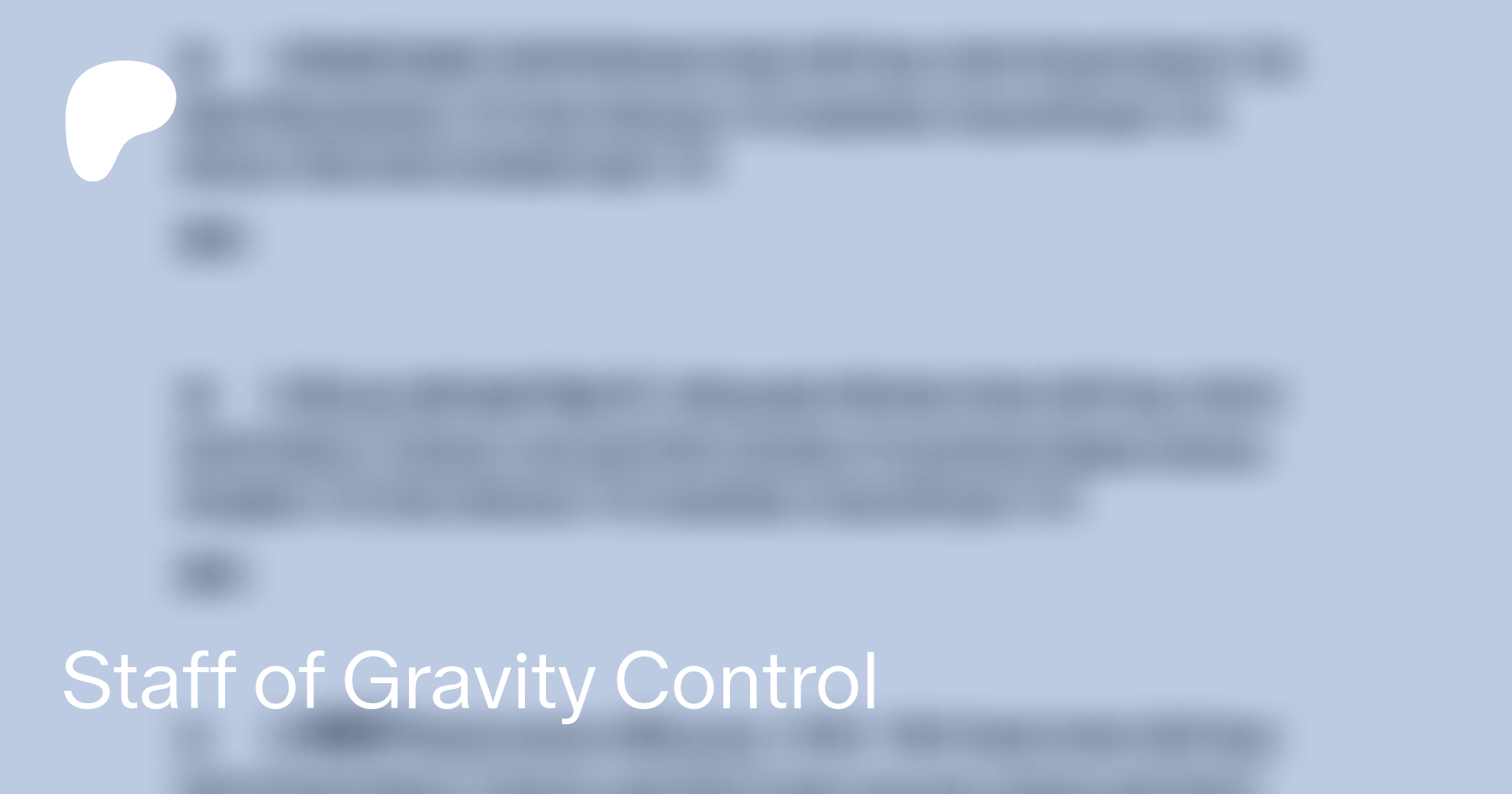 Staff of Gravity Control | Patreon