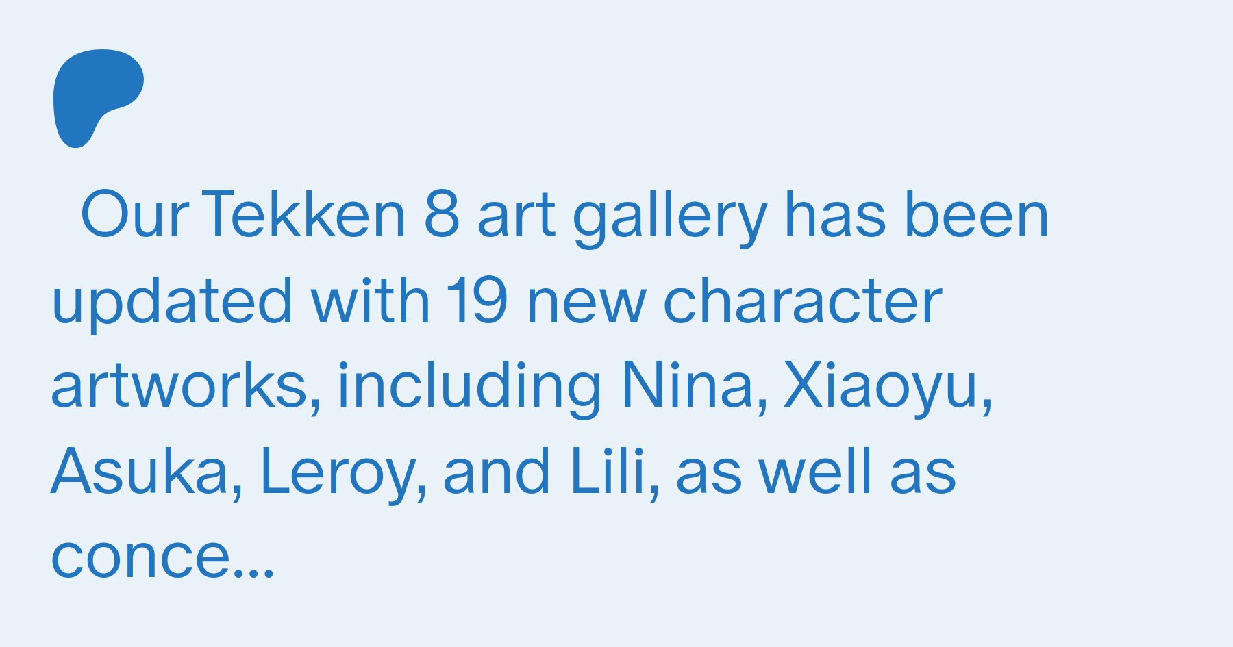 Tekken 8 Concept Art & Characters