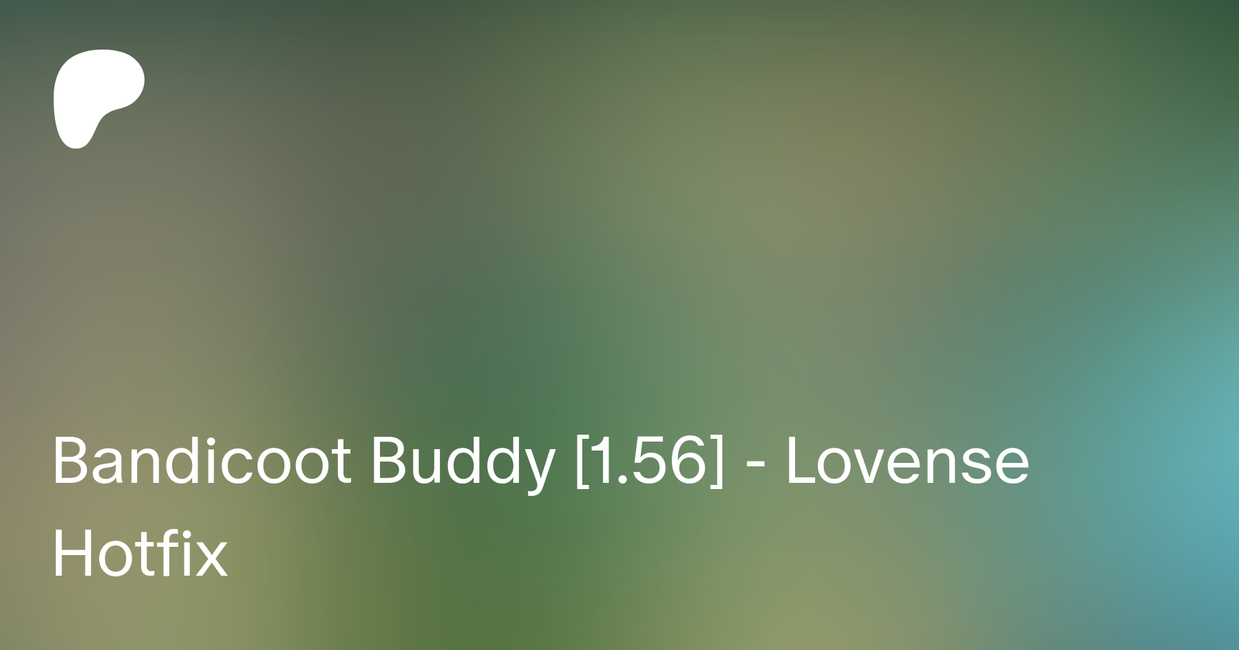 Bandicoot Buddy [1.56] - Lovense Hotfix | Patreon