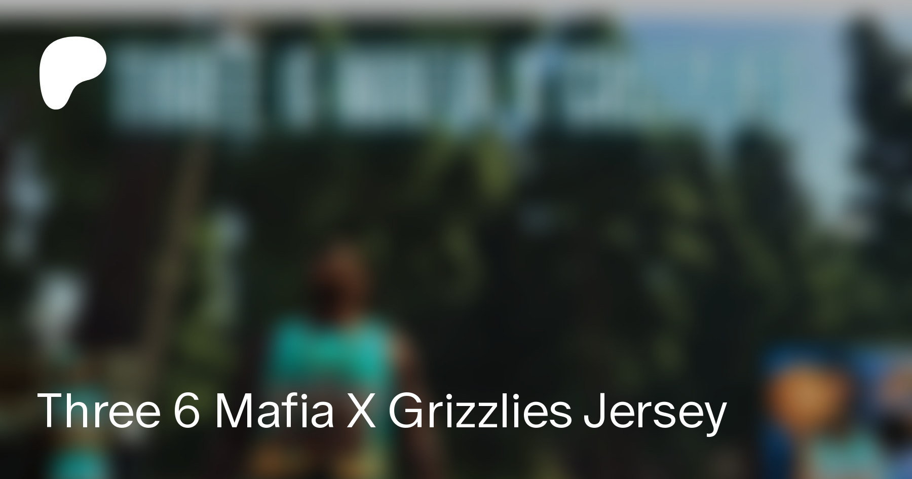 three 6 mafia x grizzlies jersey