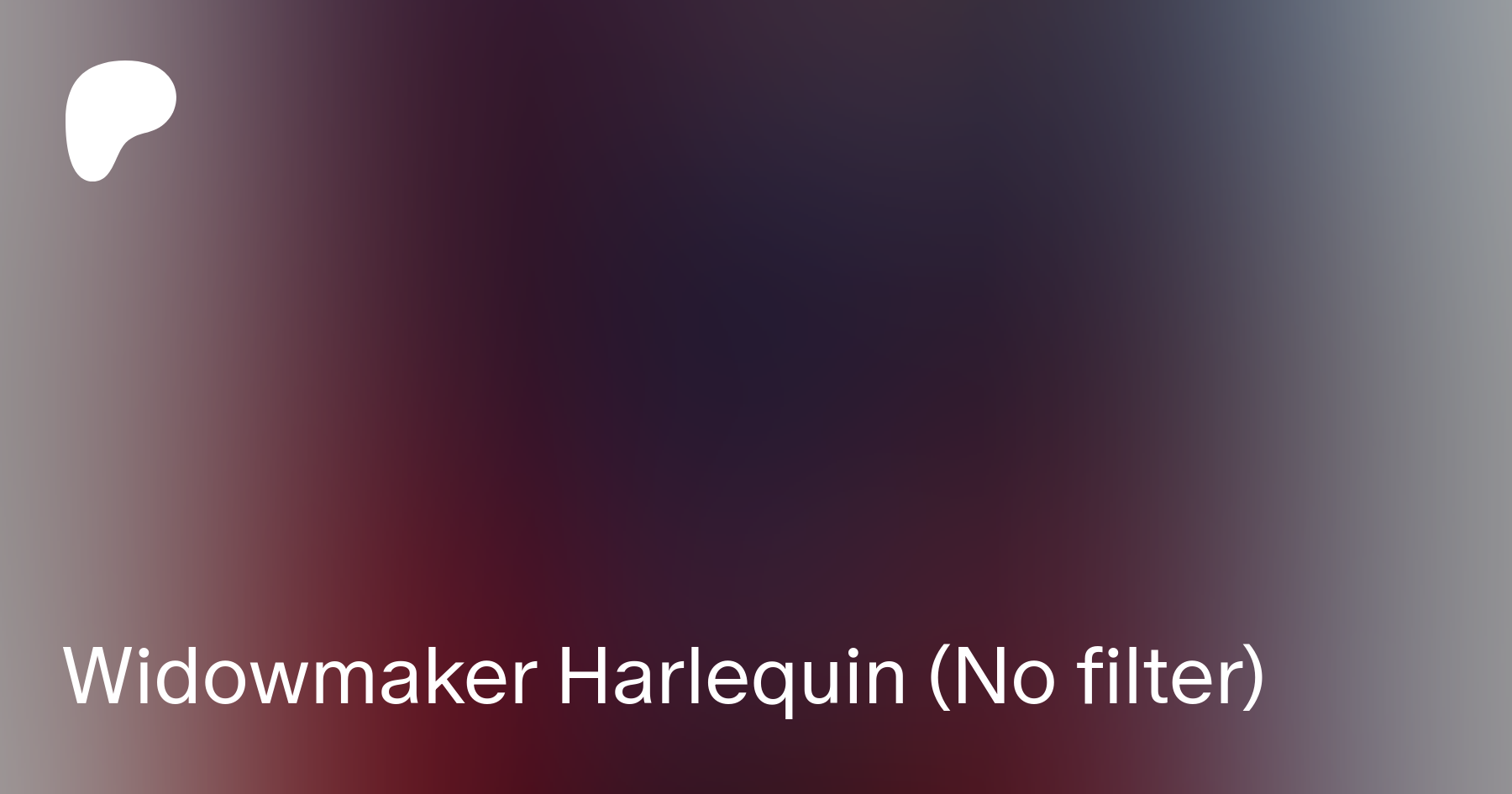 Widowmaker Harlequin (No filter) | Patreon