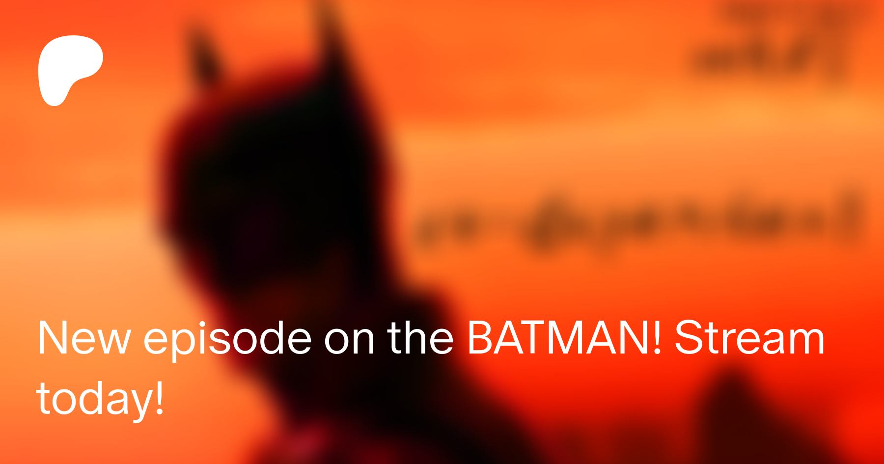 New episode on the BATMAN! Stream today! Movies with Mikey en Patreon