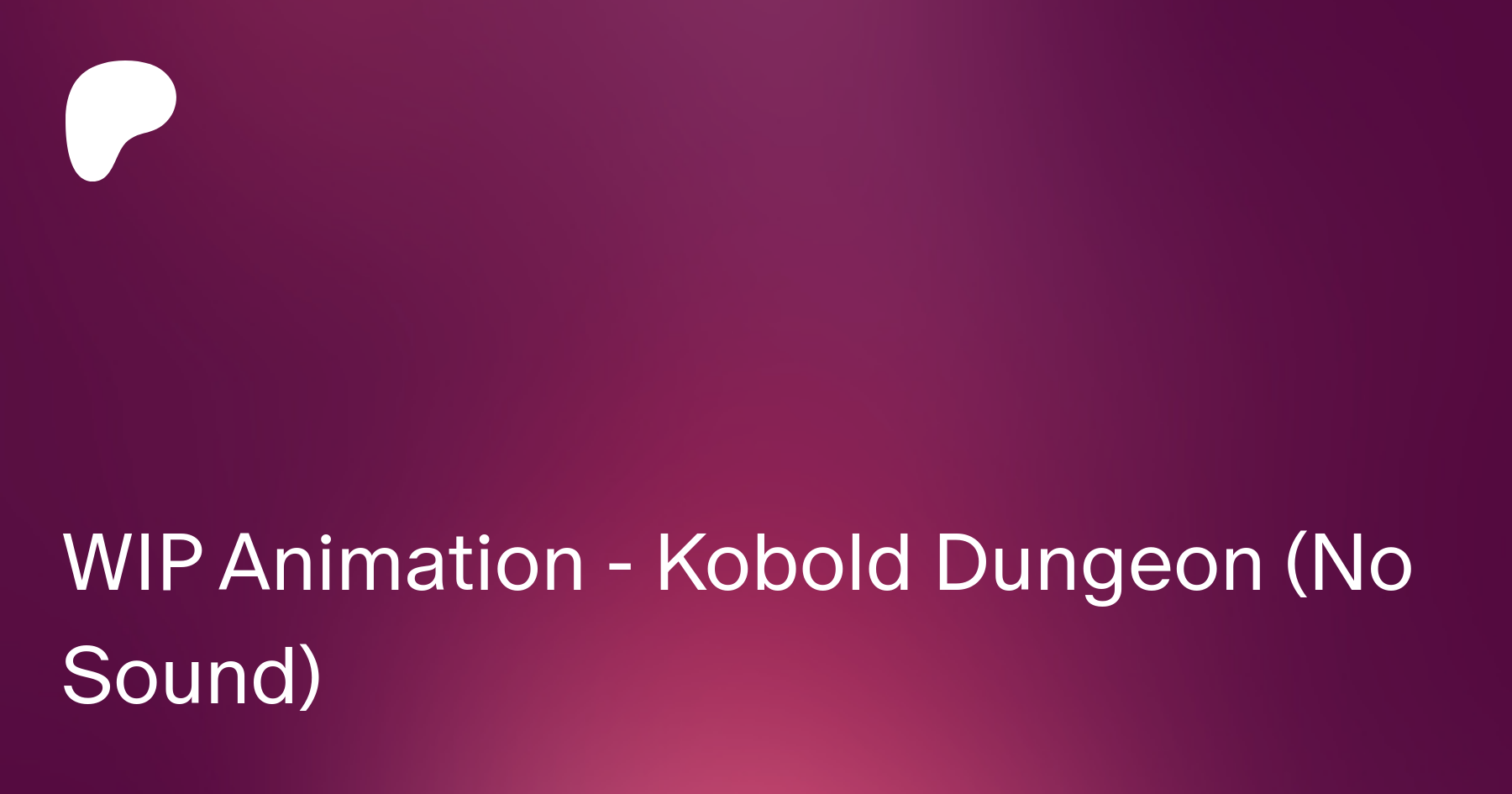 WIP Animation - Kobold Dungeon (No Sound) | Patreon