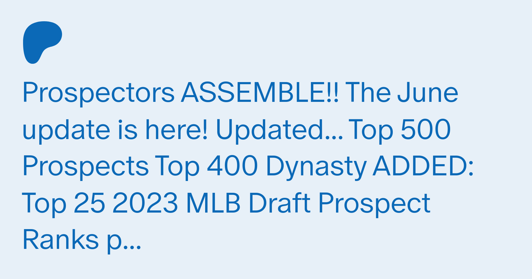 MLB Draft: Top 500