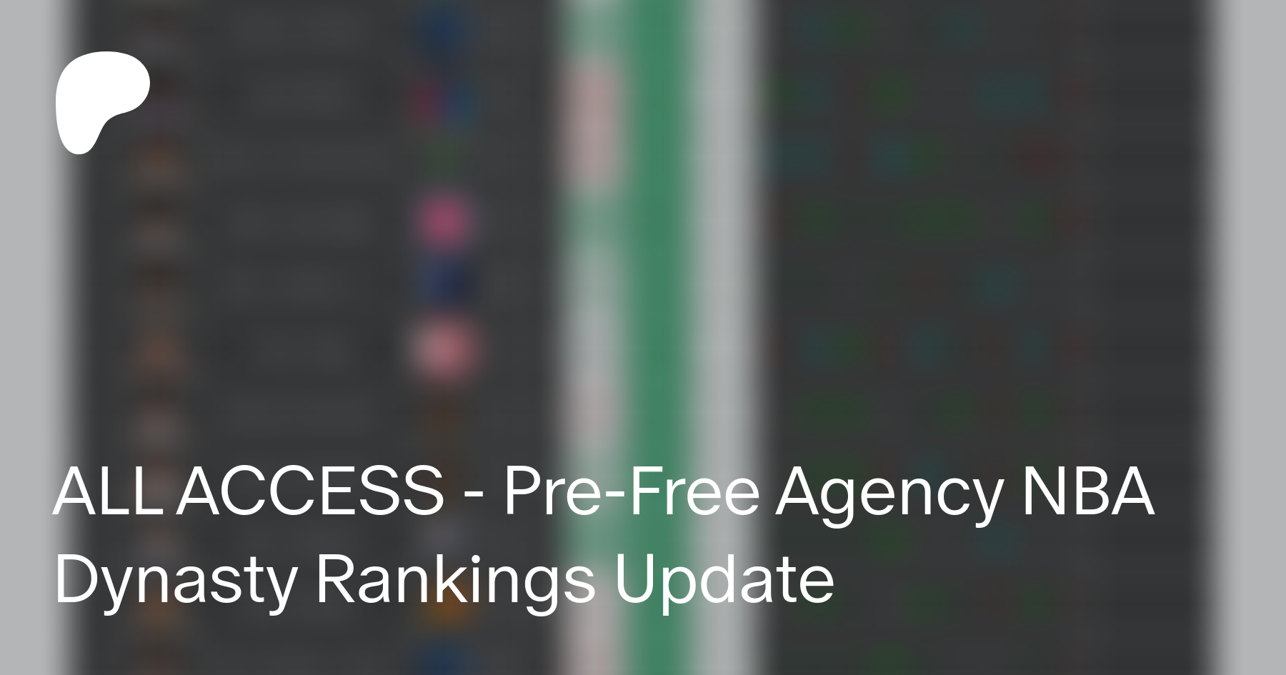 ALL ACCESS - NBA Dynasty Rankings (Post-Free Agency Update)