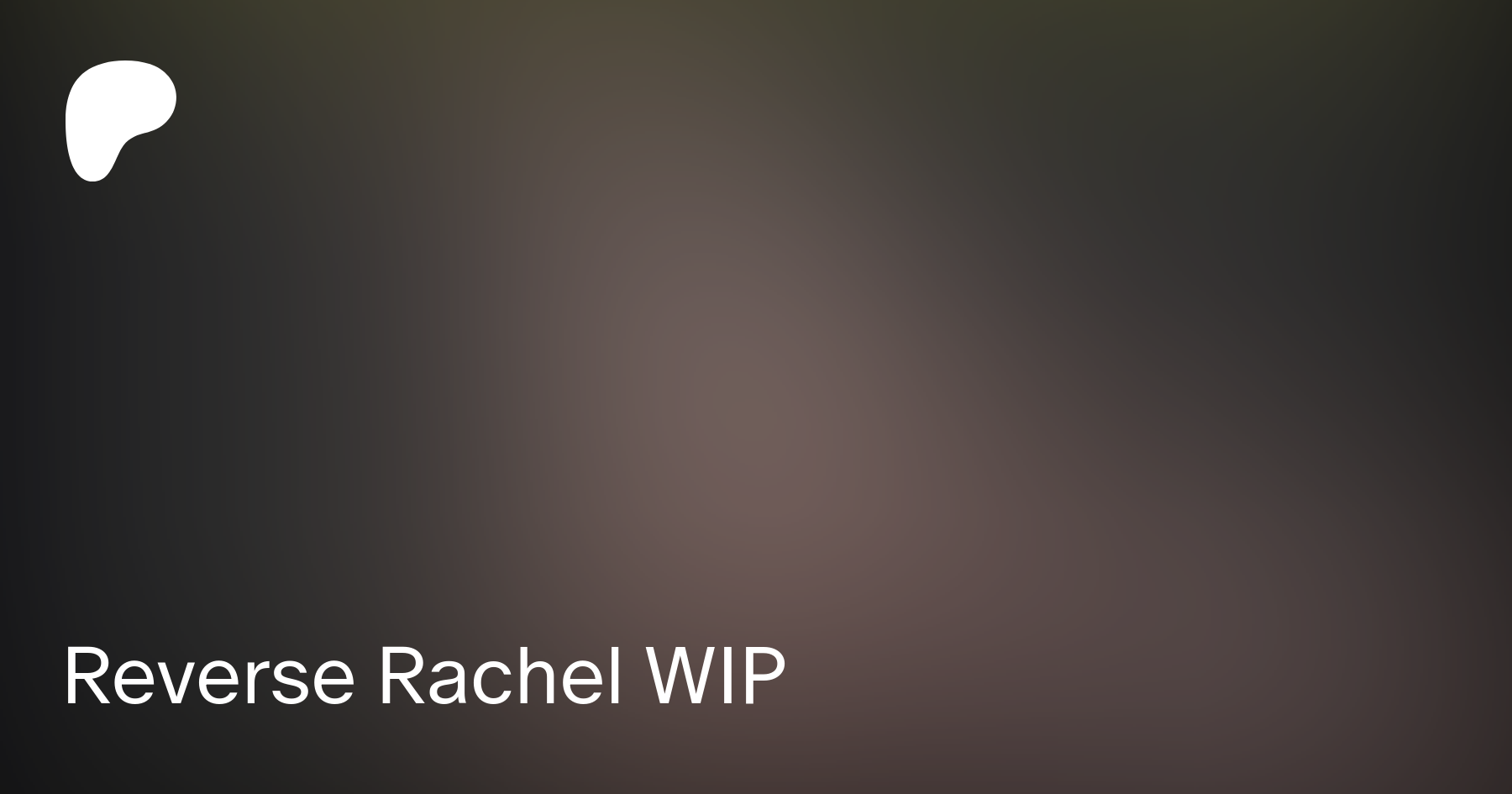 Reverse Rachel WIP | Patreon
