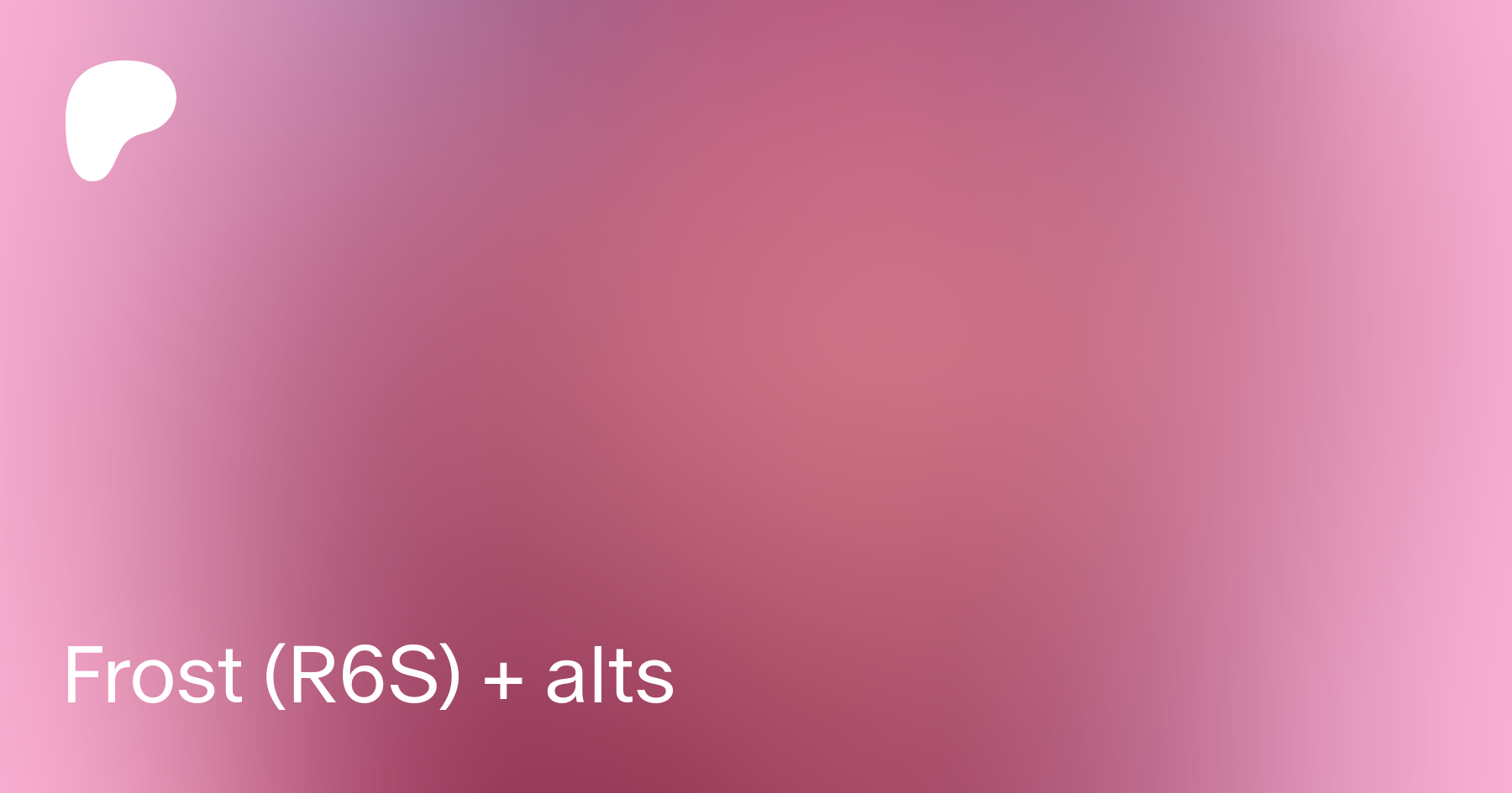 Frost (R6S) + alts | Patreon