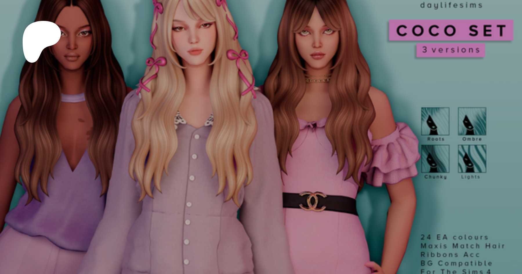 COCO HAIR SET - 3 versions | Patreon