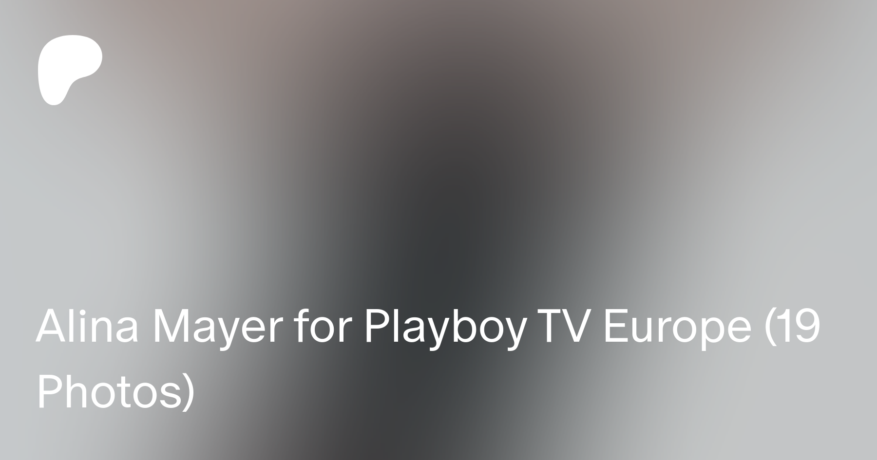 Alina Mayer for Playboy TV Europe (19 Photos) | Patreon