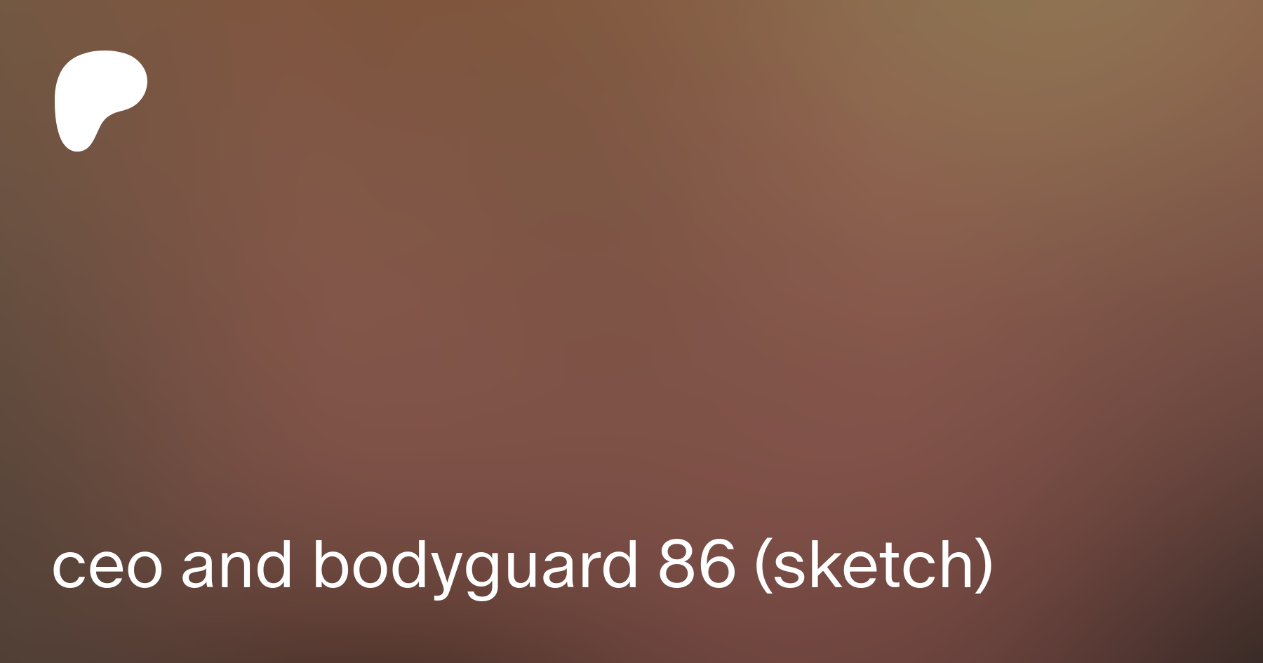 ceo and bodyguard 86 (sketch) | Patreon