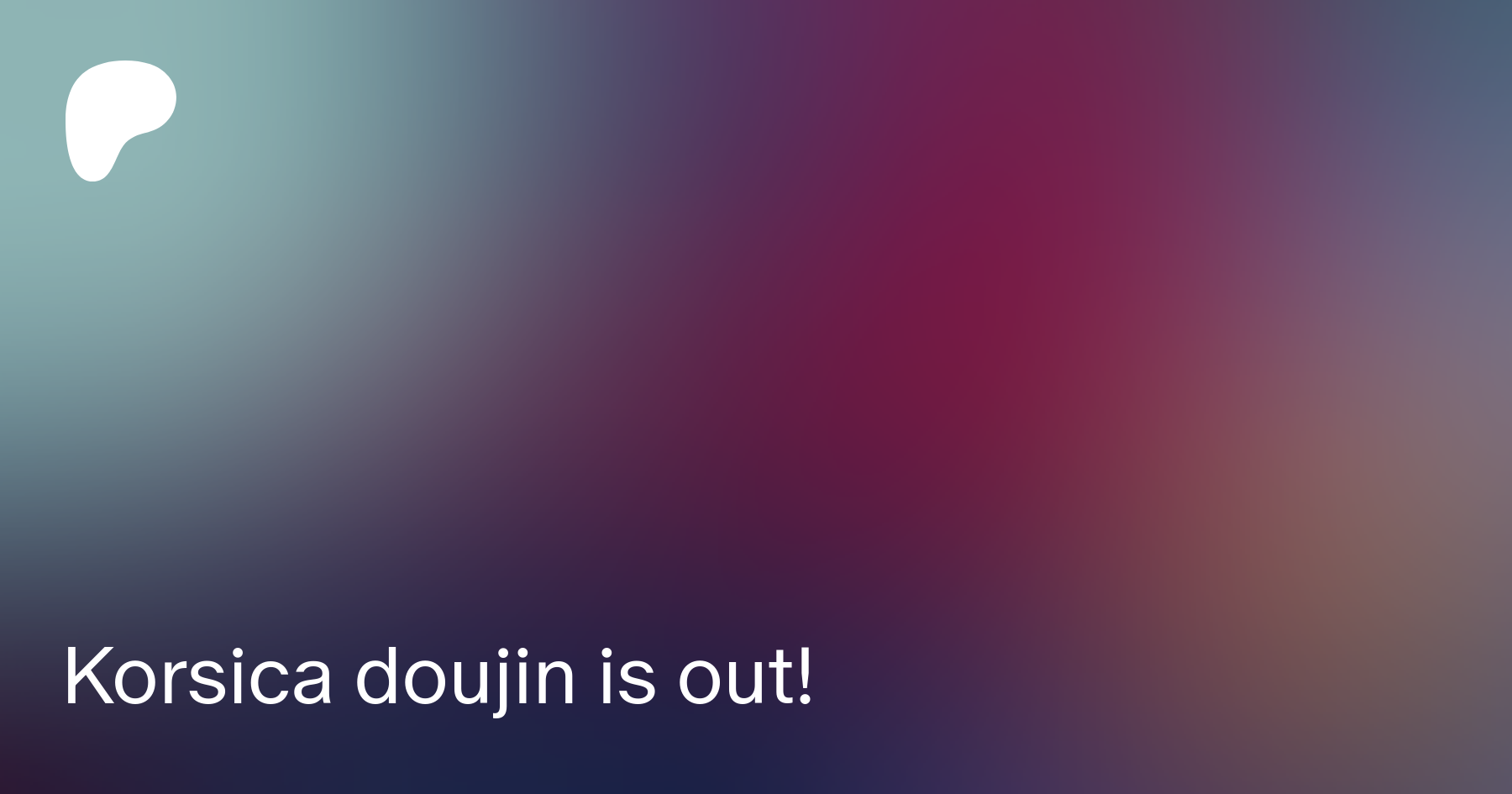 Korsica doujin is out! | Patreon