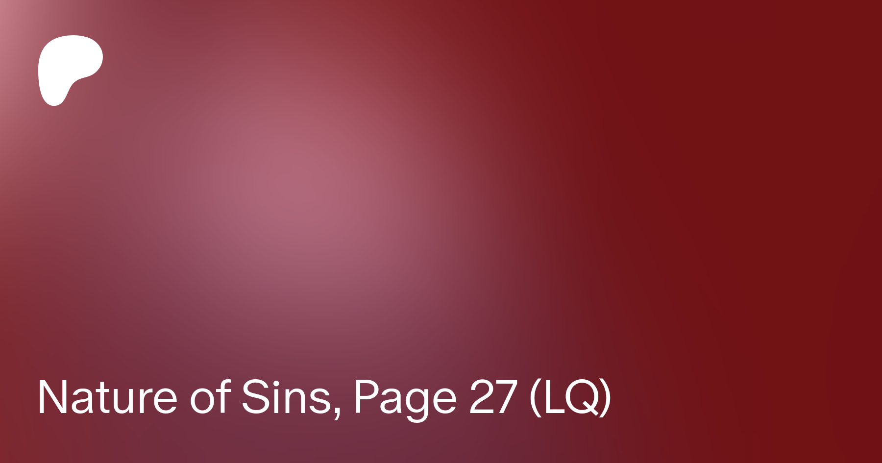 Nature of sins [skemantis]
