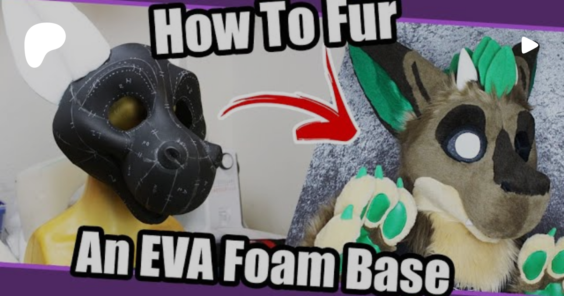 How To Fur An EVA Foam Fursuit Head Base