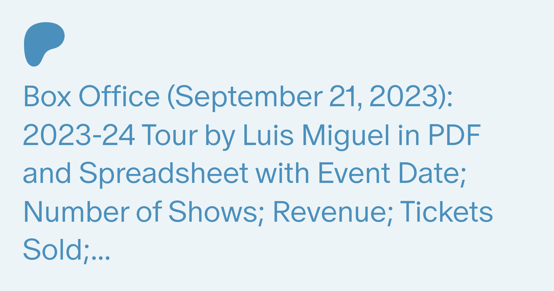 Get tickets to Luis Miguel 2023-24 'Luis Miguel Tour