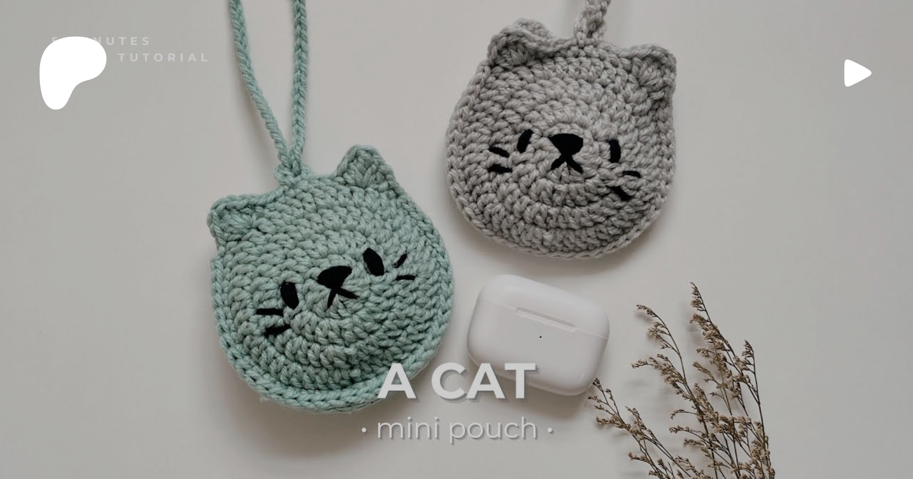 ♡ Crochet Cute Mini Pouch Tutorial