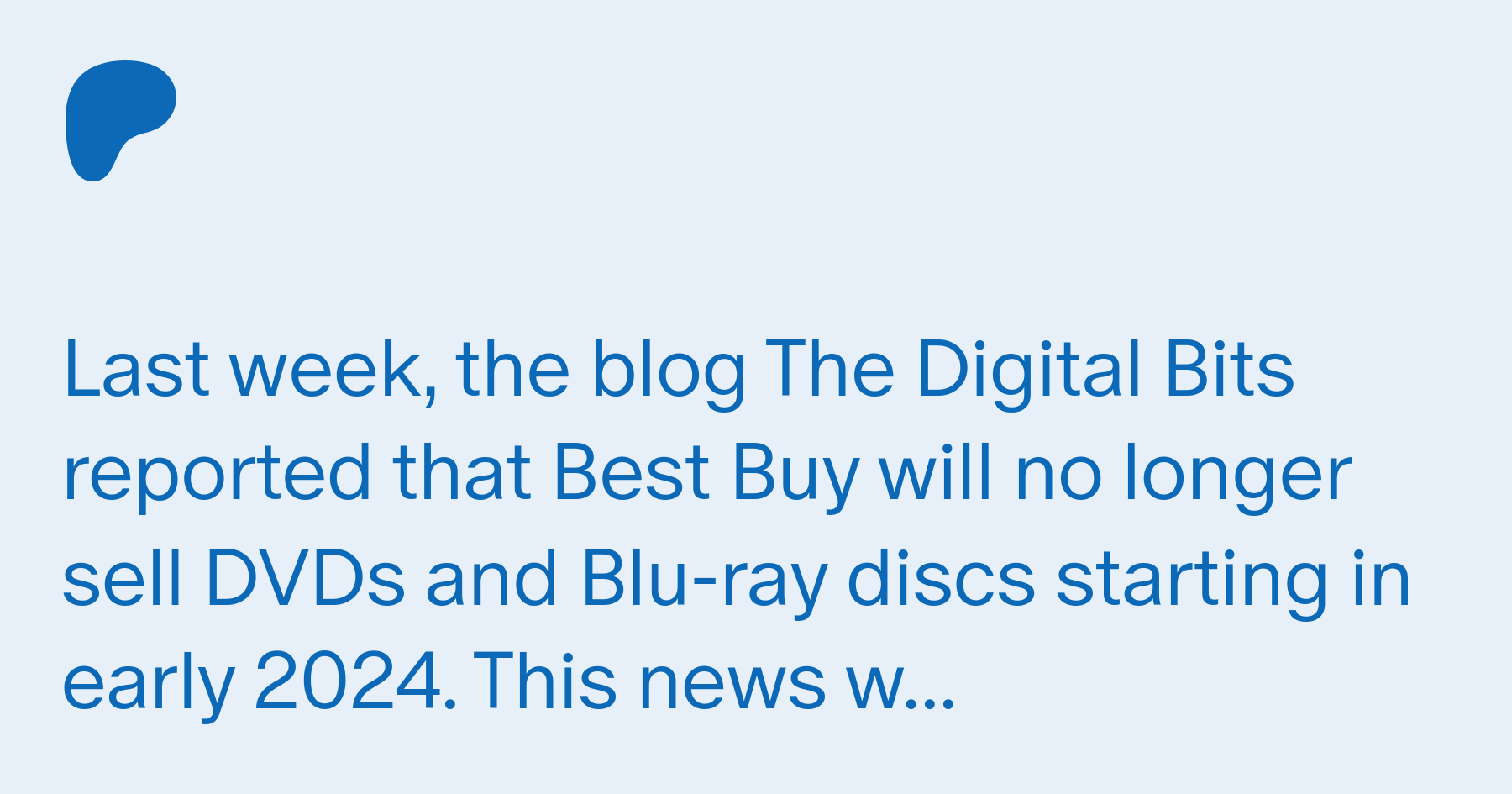 Best Buy to stop selling DVDs and Blu-rays in 2024