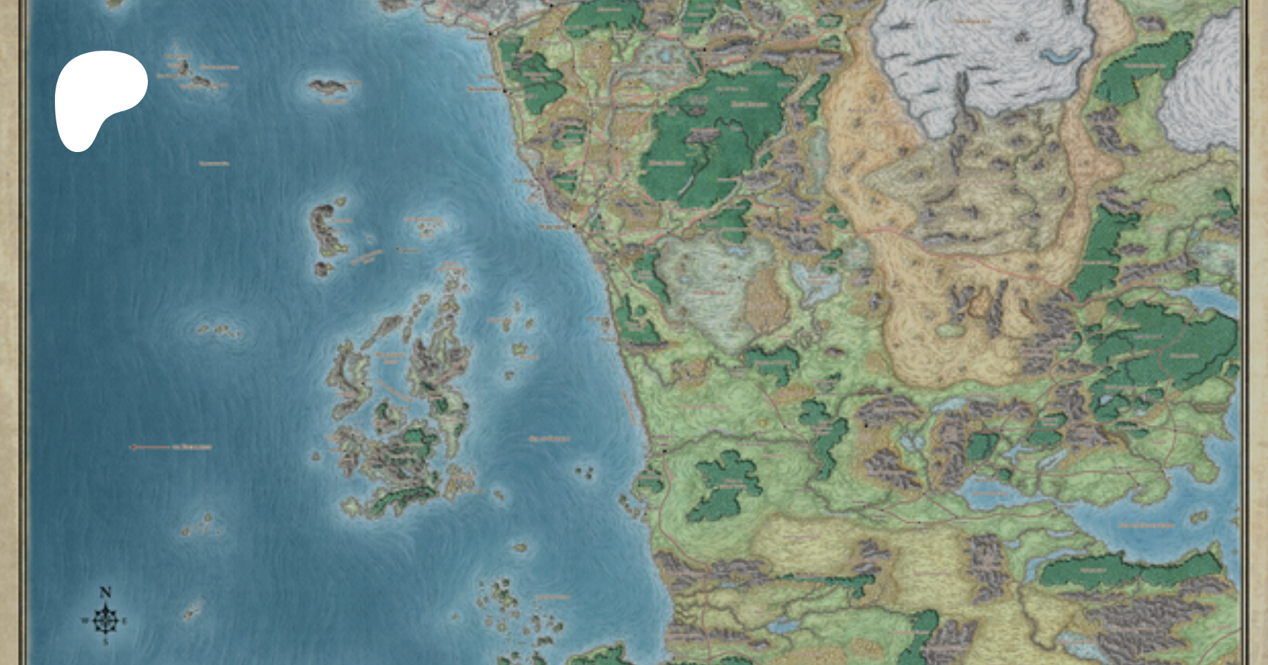 map of faerun 5th edition
