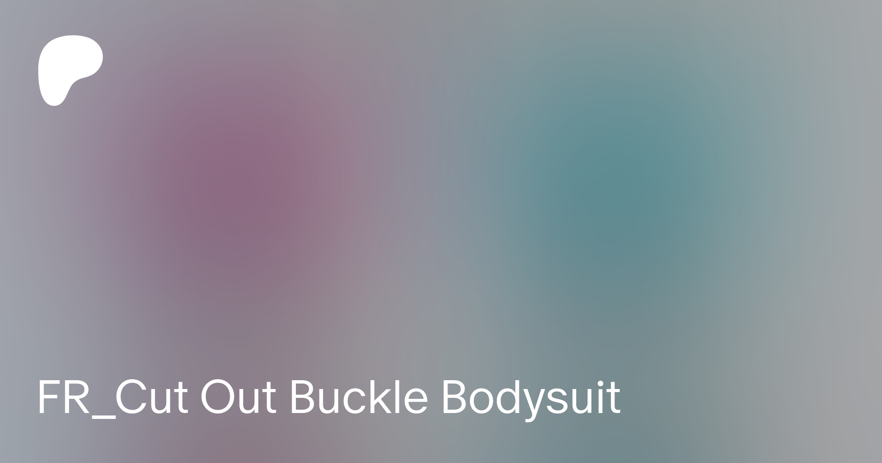 Cut Out Buckle Bodysuit