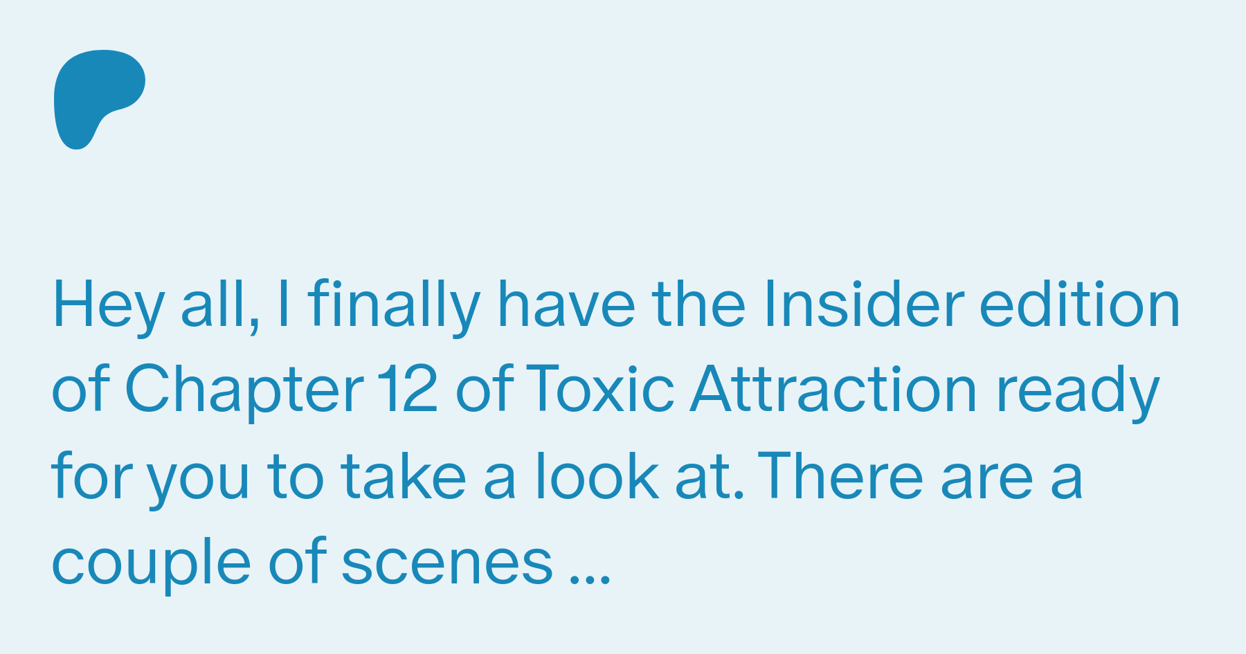 Insider] Toxic Attraction: Chapter 12 | Patreon