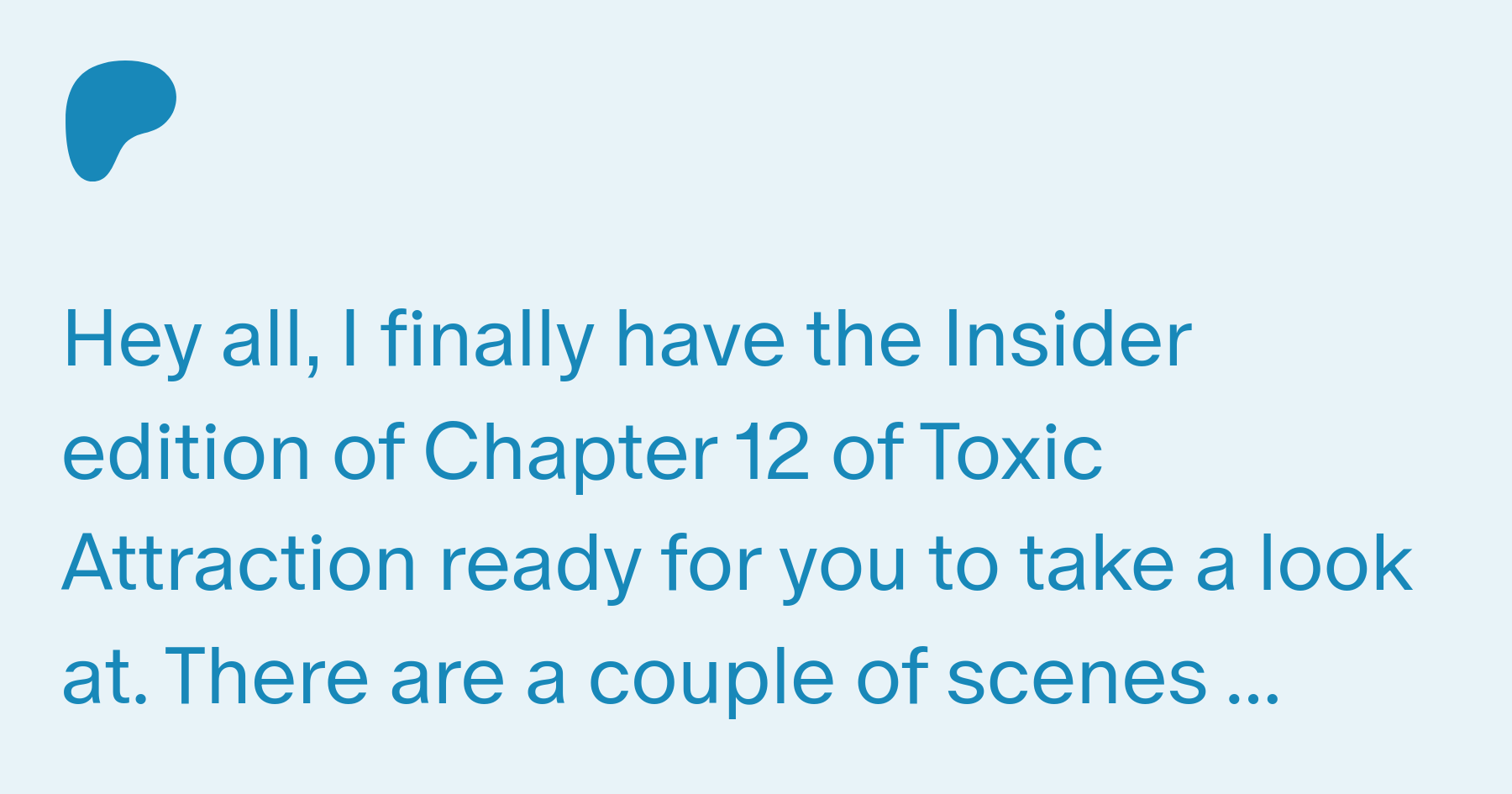 Insider] Toxic Attraction: Chapter 12 | Patreon