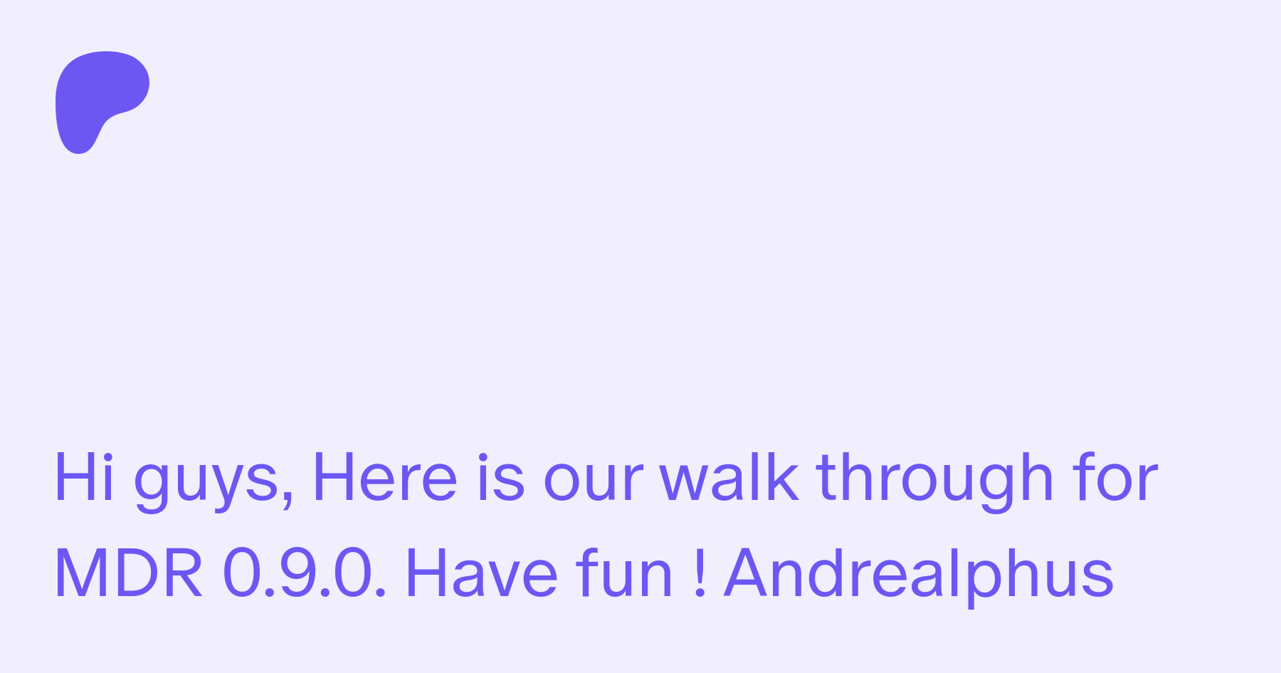 0.9.0 Walk through | Patreon