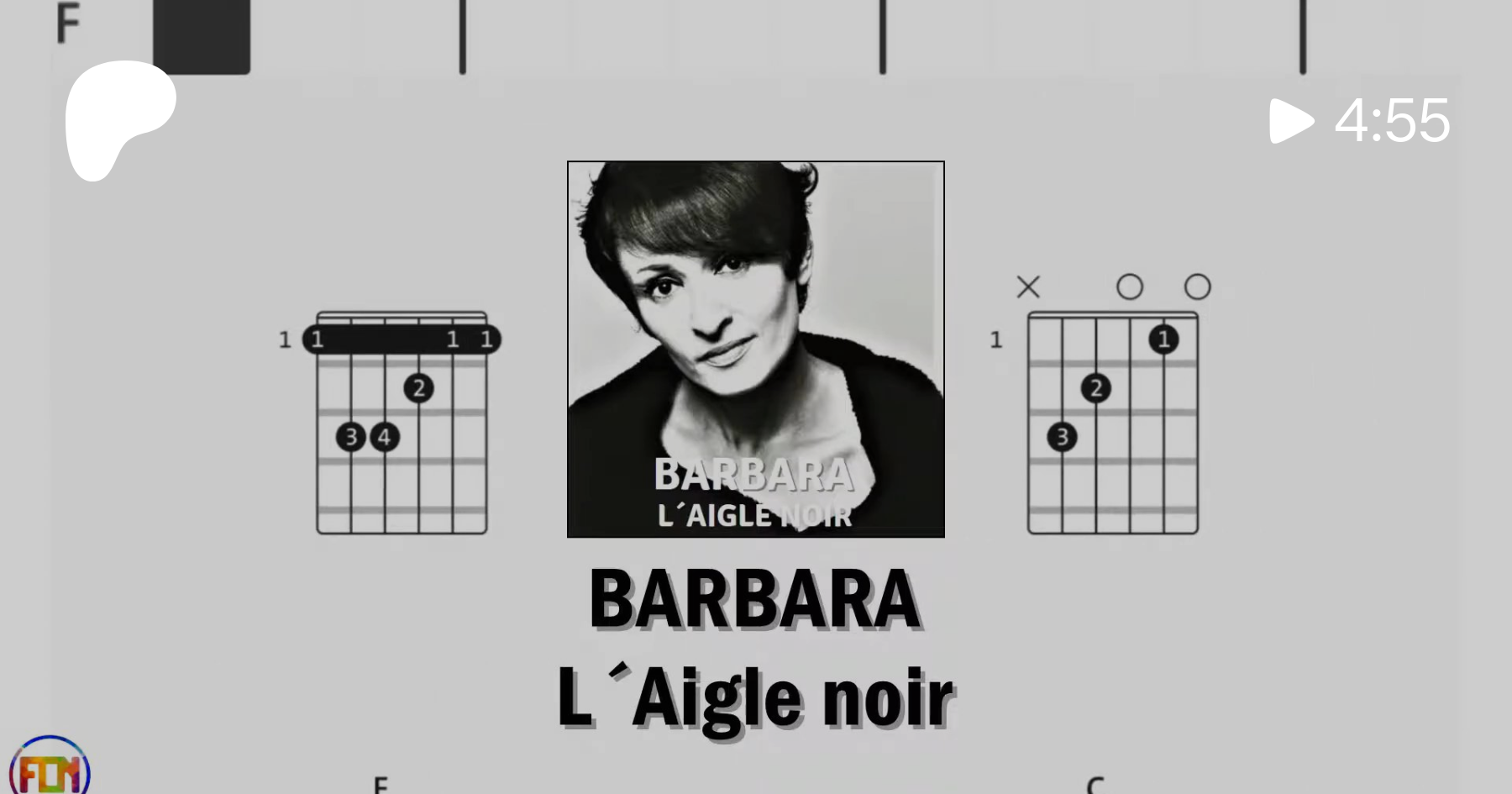 BARBARA L´Aigle noir FCN GUITAR CHORDS & LYRICS | Patreon